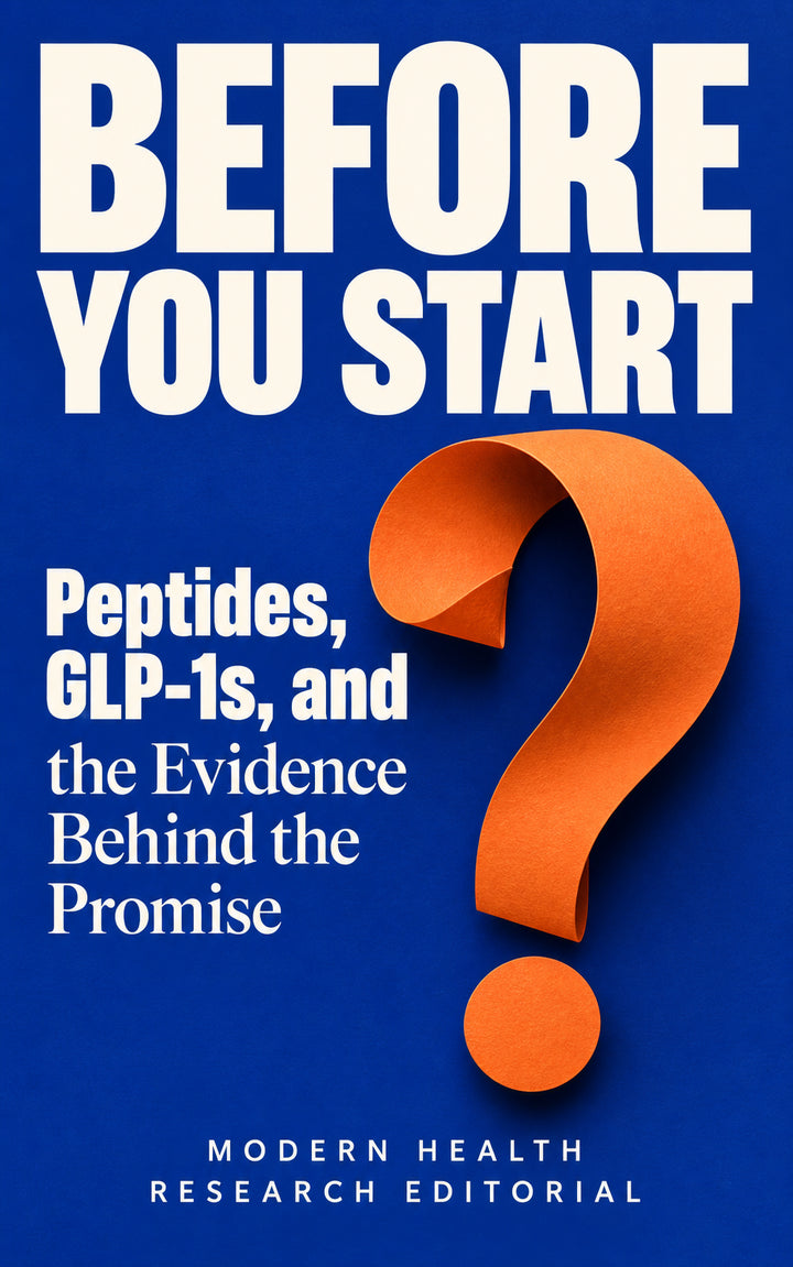 BEFORE YOU START — Peptides, GLP-1s, and the Evidence Behind the Promise